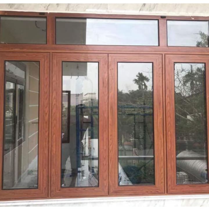 Cửa nhôm Xingfa vân gỗ tại Hà Nội, HCM - Mẫu cửa đẹp