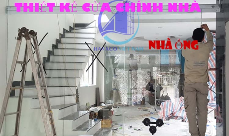 Thiết kế cửa chính cho nhà ống