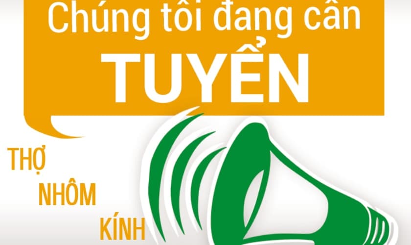 Việc làm kỹ thuật nhôm kính tại Hà Nội