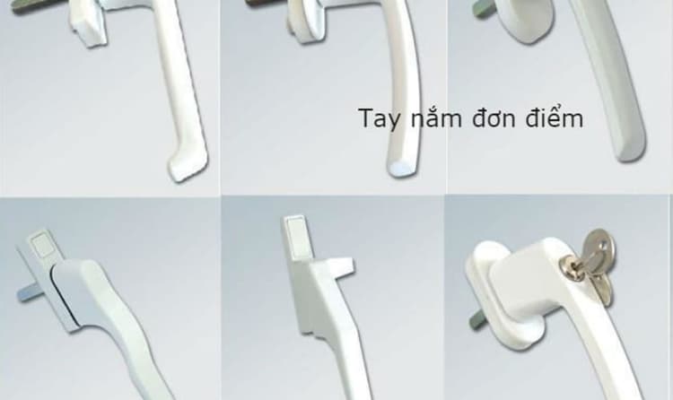 Tay nắm cửa nhựa lõi thép