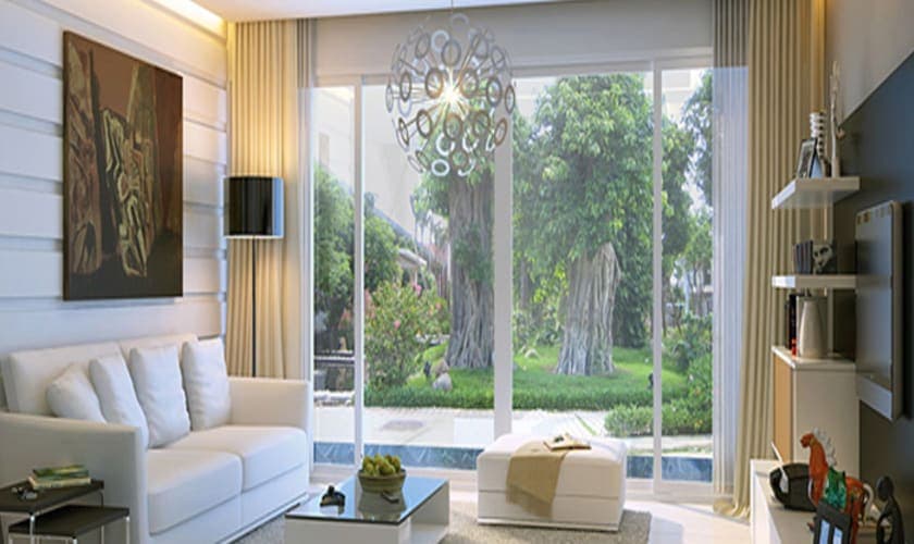 Vách ngăn phòng ngủ bằng nhôm kính tại Hà Nội.