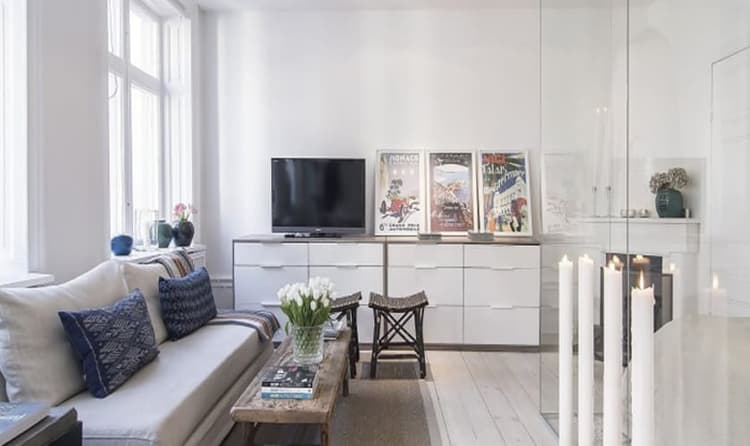 Nên làm vách ngăn phòng khách và bếp bằng gì? trong công trình nhà ở thực tế