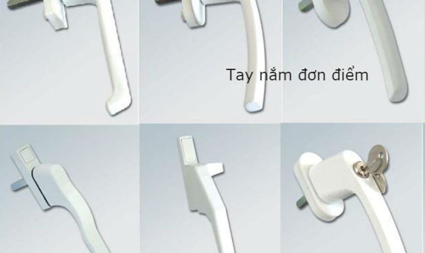 Tay nắm cửa nhựa lõi thép trong công trình nhà ở thực tế