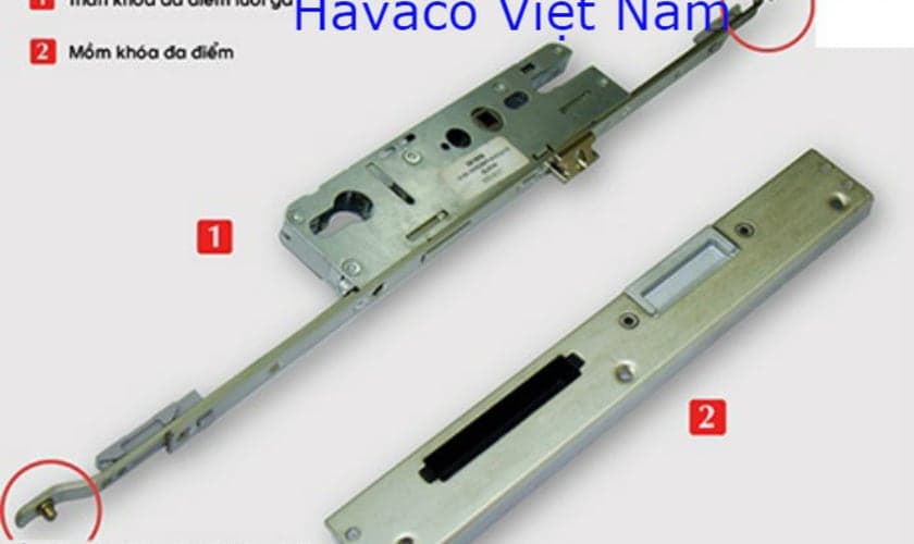 Giá ổ khóa cửa nhựa lõi thép trong công trình nhà ở thực tế