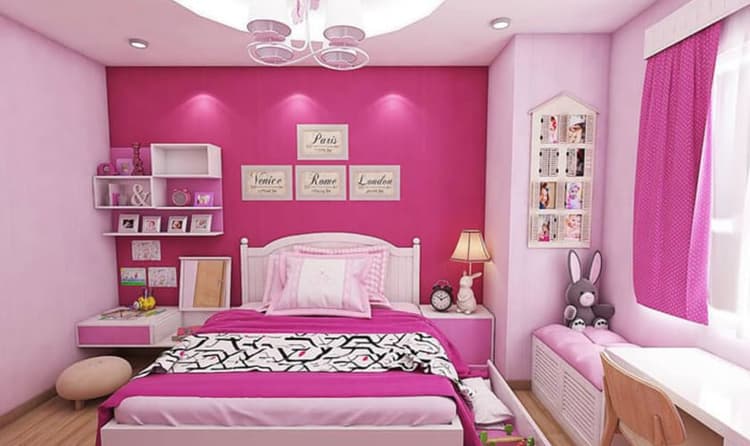12 cách trang trí phòng ngủ cho con gái trong công trình nhà ở thực tế