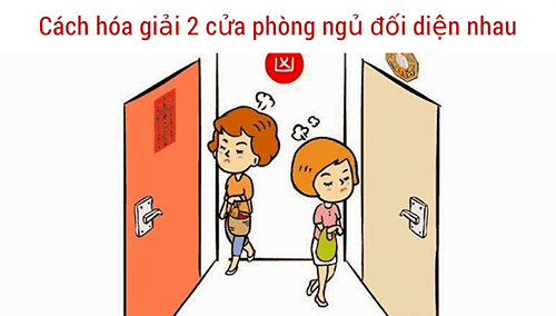 Hóa giải hai cửa phòng ngủ đối diện nhau