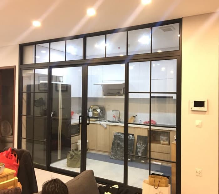 Cửa nhôm xingfa kính mờ