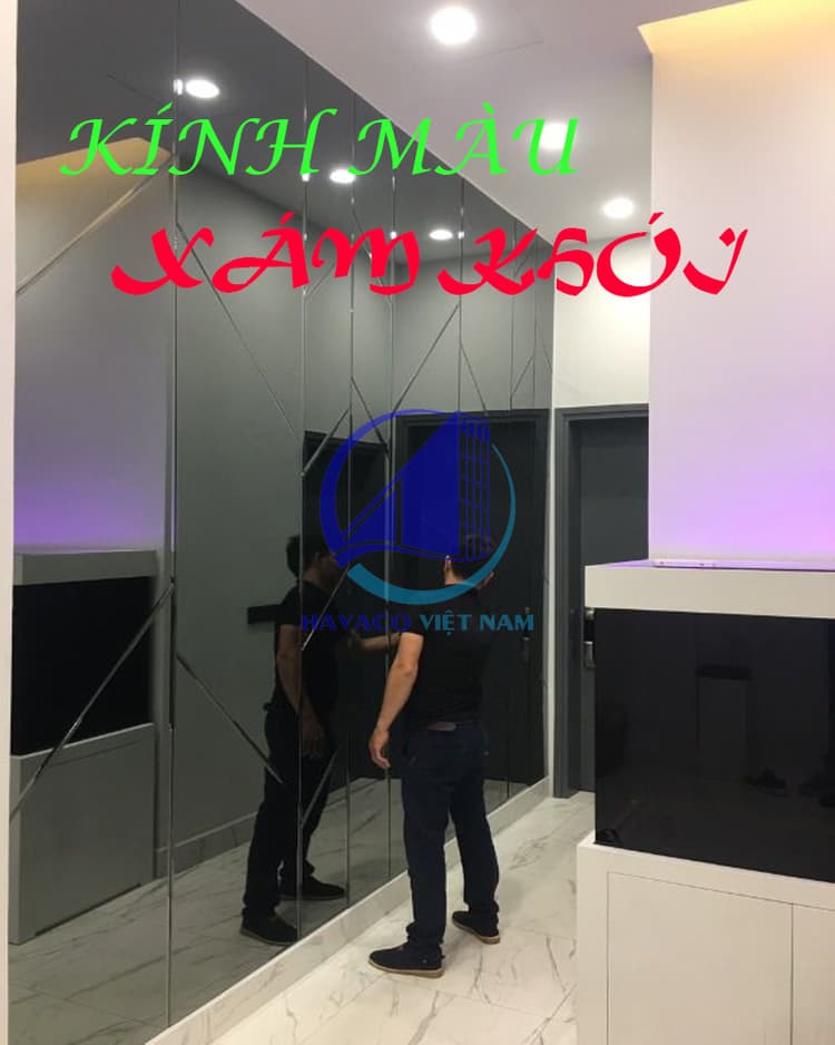 Báo giá gương kính màu xám khói Theo kích thước yêu cầu