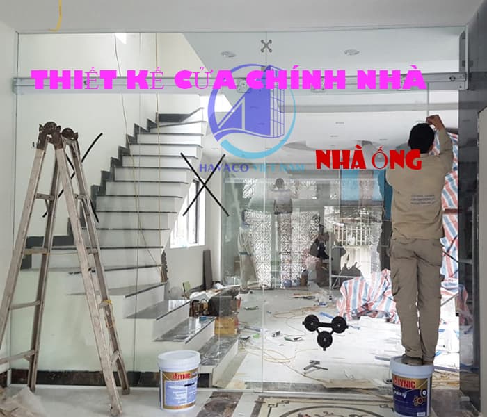 Thiết kế cửa chính cho nhà ống
