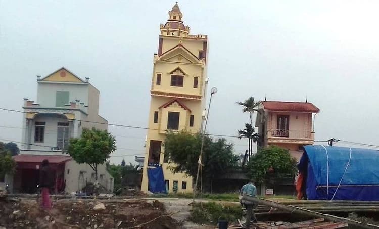 Tiêu chuẩn độ nghiêng cho phép của nhà ở, tòa nhà công trình