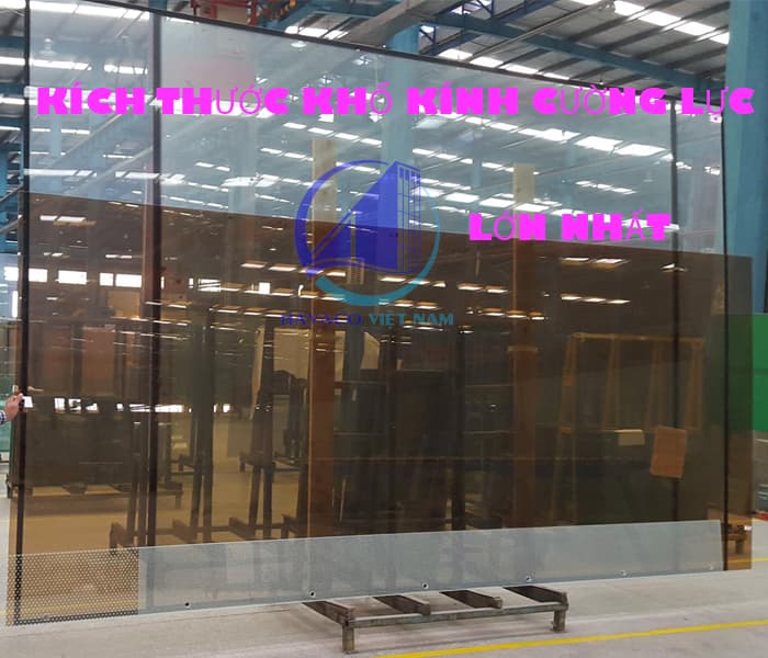 Kích thước khổ kính cường lực lớn nhất là bao nhiêu?