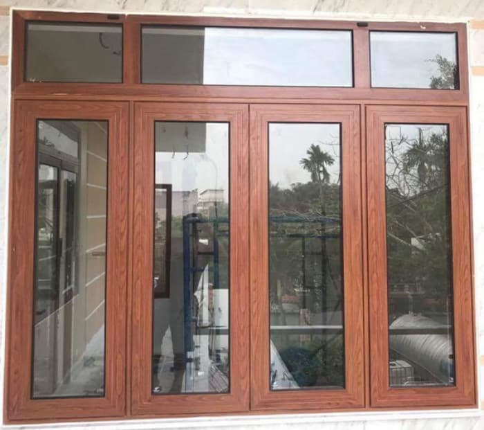 Cửa nhôm xingfa giả gỗ