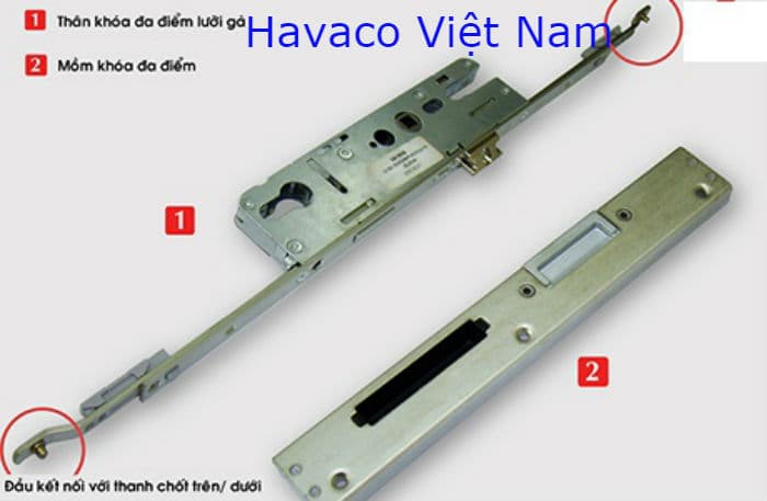 Giá ổ khóa cửa nhựa lõi thép