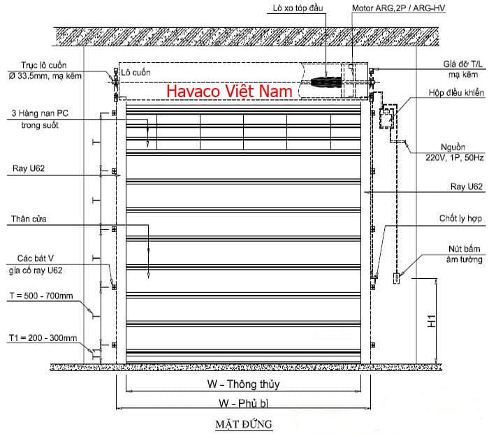 Cách lắp cửa cuốn tấm liền