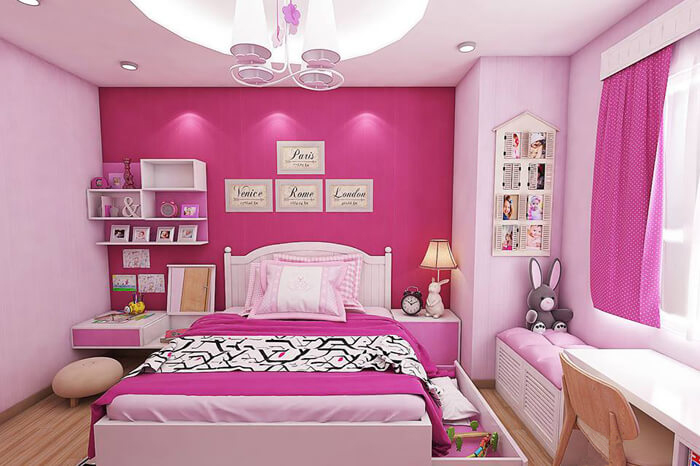 12 cách trang trí phòng ngủ cho con gái