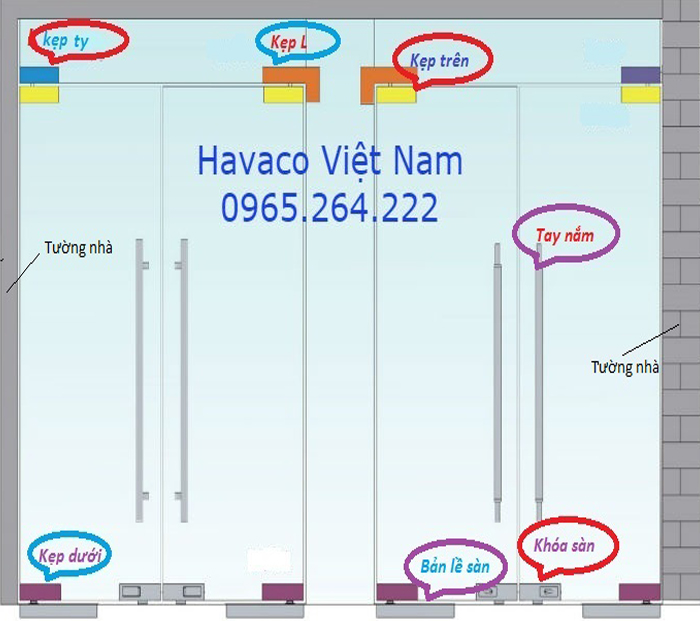 Cửa kính cường lực tại tỉnh Bắc Ninh