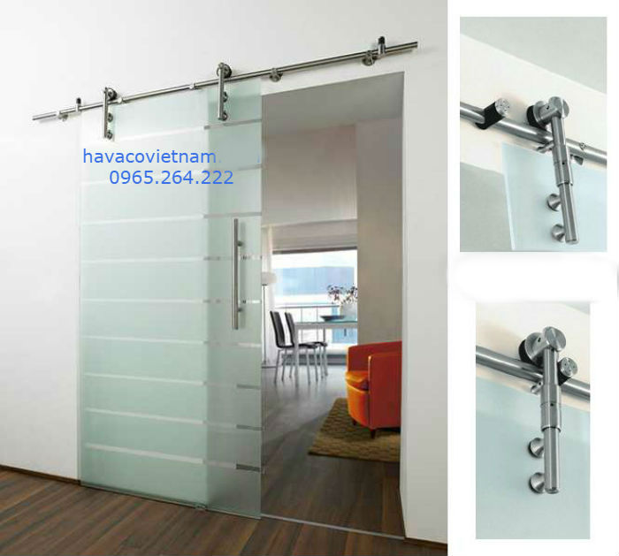 Cửa kính lùa ray treo