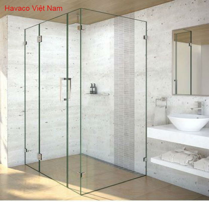 Thiết kế phòng tắm nhỏ 3m2 với kính cường lực