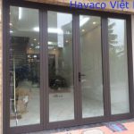 Cửa nhôm Xingfa màu nâu cafe