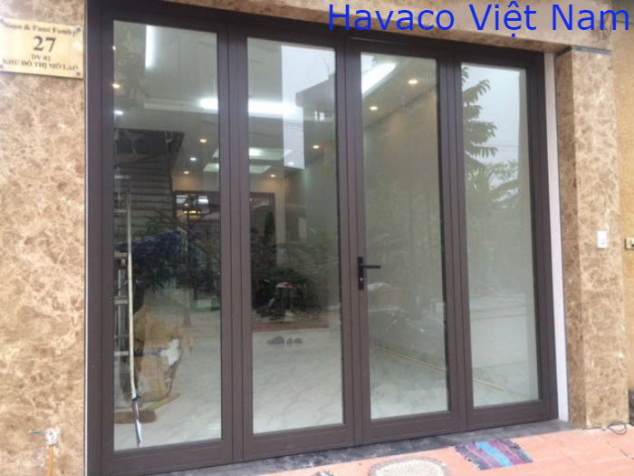 Cửa nhôm Xingfa màu nâu cafe