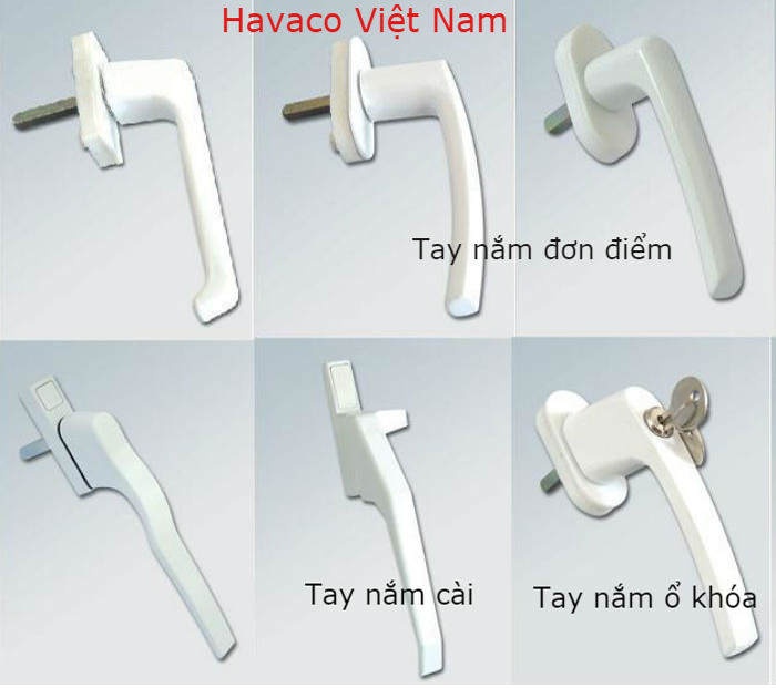 Tay nắm cửa nhựa lõi thép