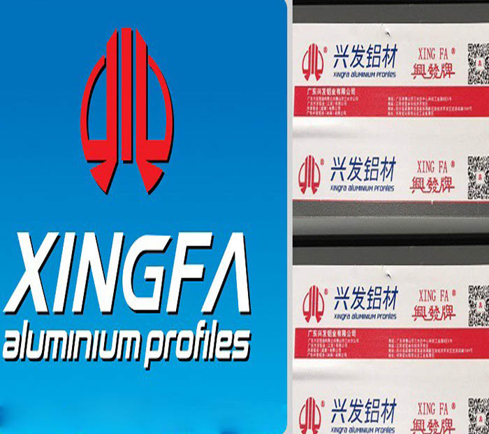 Chi tiết vật liệu và cấu tạo liên quan Logo xingfa nhôm