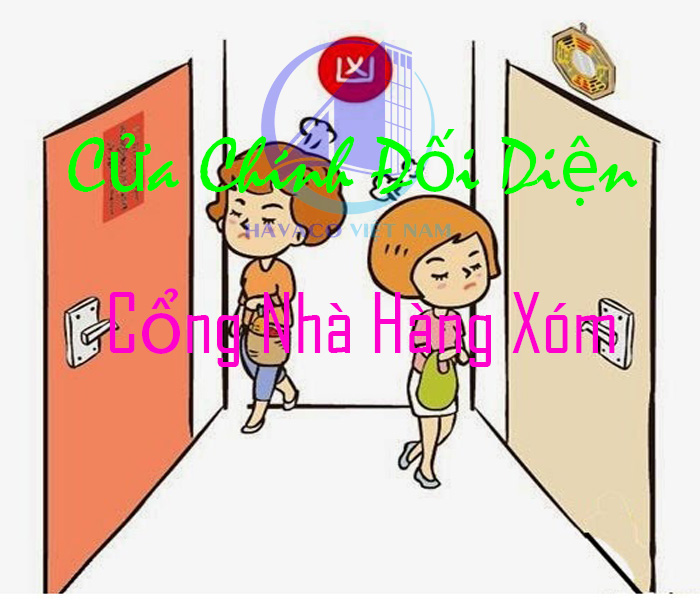 Chi tiết vật liệu và cấu tạo liên quan Thiết kế cửa chính đối diện với cổng nhà hàng xóm có tốt không