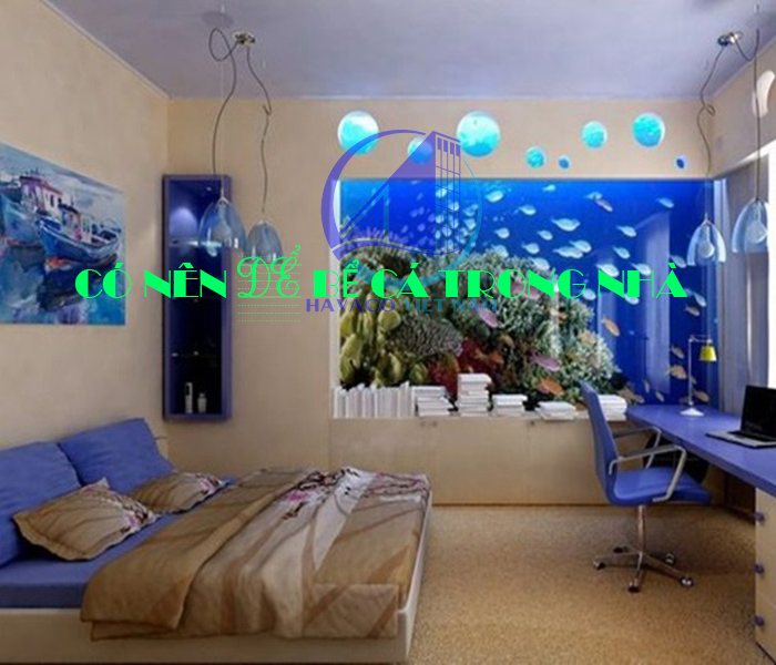 Không gian ứng dụng thực tế của Có nên để hồ cá trong phòng ngủ