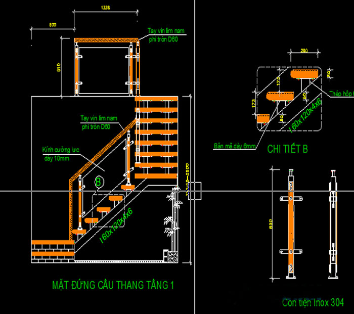 Cách đo kính cầu thang không cần dưỡng: lưu ý kỹ thuật