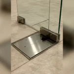 Góc nhìn ngang thể hiện độ thẳng và cân đối Cửa kính tự động tại Nam Từ Liêm, Hà Nội