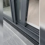 Góc nhìn ngang thể hiện độ thẳng và cân đối Cửa nhôm kính tại Sóc Sơn, Hà Nội
