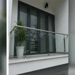 Góc nhìn mặt tiền và khu vực lắp đặt chính Lan can kính cường lực tại Thanh Xuân, Hà Nội