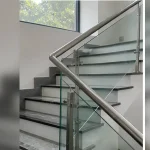 Chi tiết hoàn thiện cuối cùng của công trình Lan can kính cường lực tại Thanh Xuân, Hà Nội