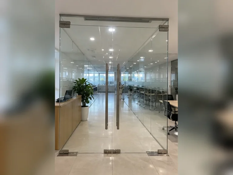 Công trình cửa kính cường lực văn phòng tại Cầu Giấy