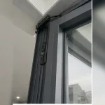Mặt tiền nhà phố sau khi hoàn thiện cửa nhôm kính