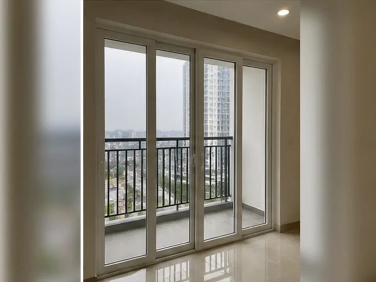 Công trình cửa nhựa lõi thép nhà phố tại Gia Lâm