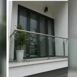 Góc nhìn mặt tiền và khu vực lắp đặt chính Lan can kính cường lực tại Bắc Từ Liêm, Hà Nội