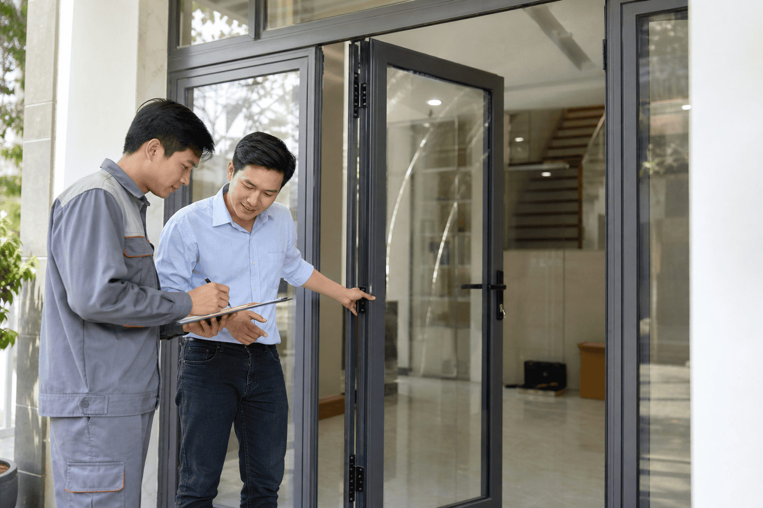 HAVACO nghiệm thu và bàn giao cửa nhôm kính sau lắp đặt